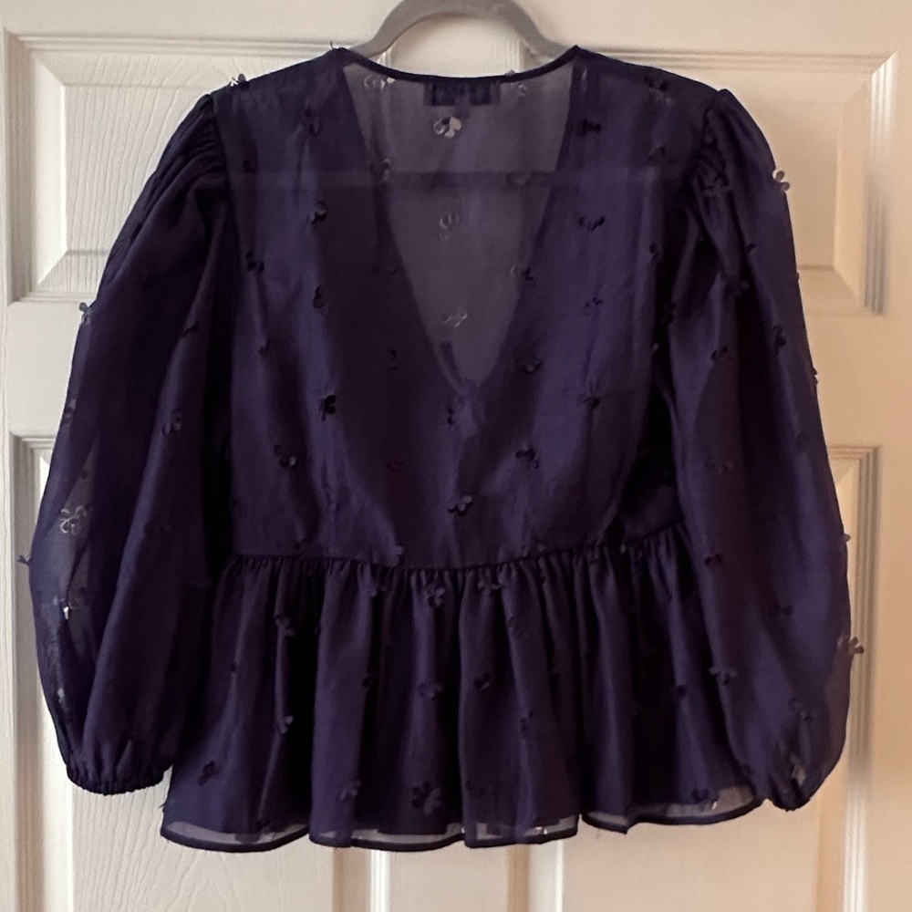 STINE GOYA 
Floral-Embellished Tie-Neck Blouse - Picture 5 of 7